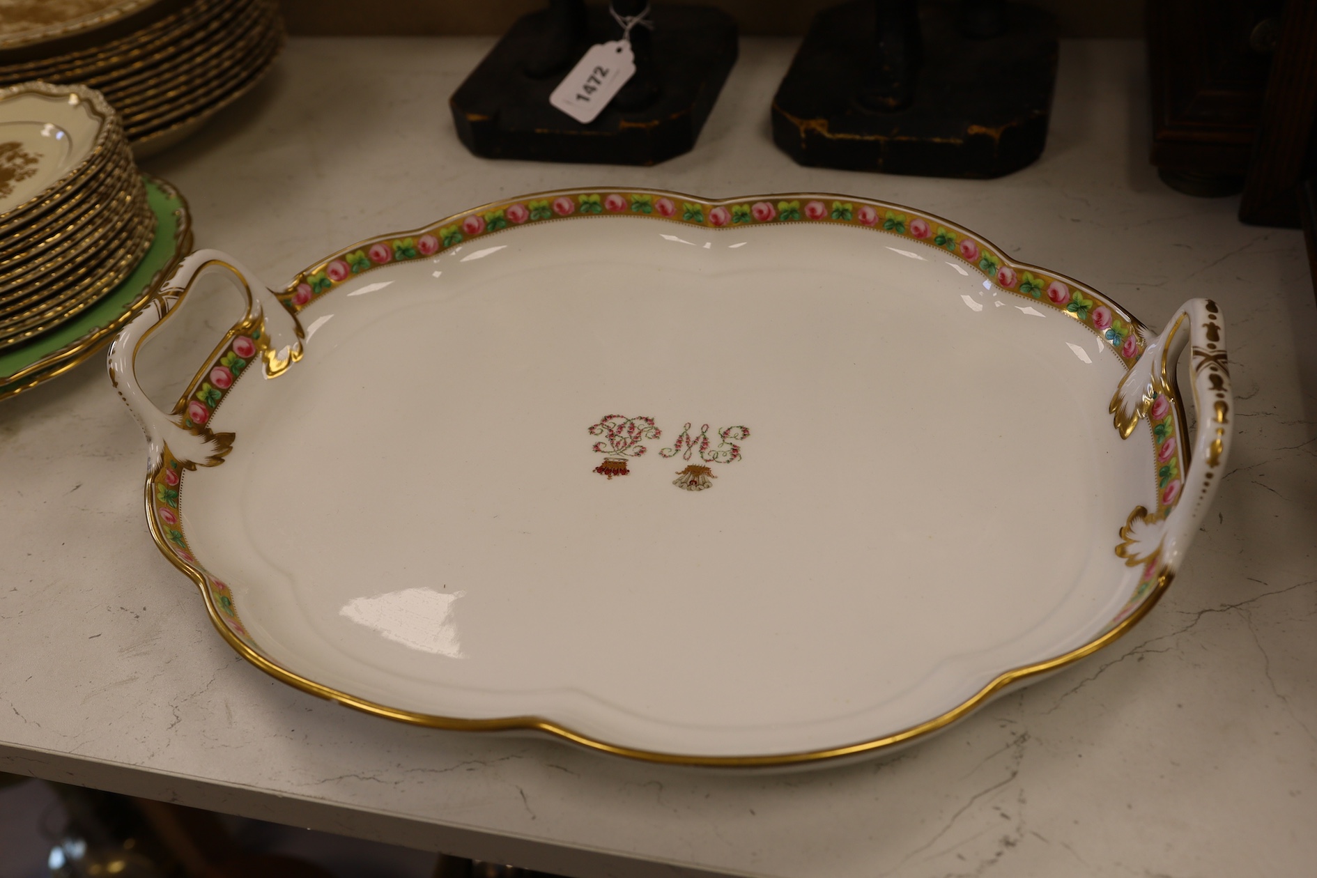 A Masons Patent Ironstone Part Dinner Service to include tureens, soup bowls and plates, largest 46cm wide. Condition - varies